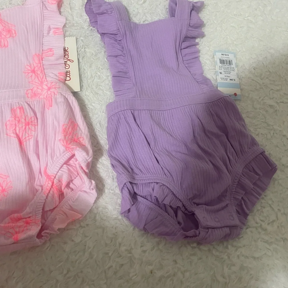 Cat & Jack Pink and Purple Baby Outfits bundle two pieces